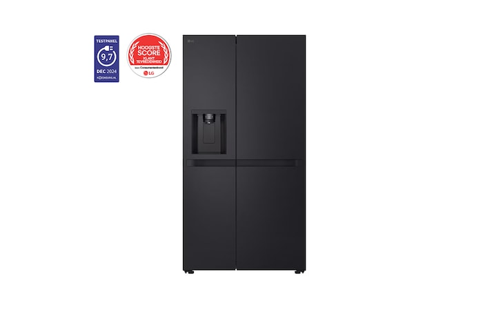 Voorkant van 638L Amerikaanse koelkast Zwart | DoorCooling+™ | FRESHConverter™ | Smart Inverter Compressor™ - GSLC40EPPE